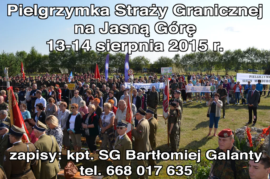 Pielgrzymka Służb Mundurowych na Jasną Górę, 13-14 sierpnia