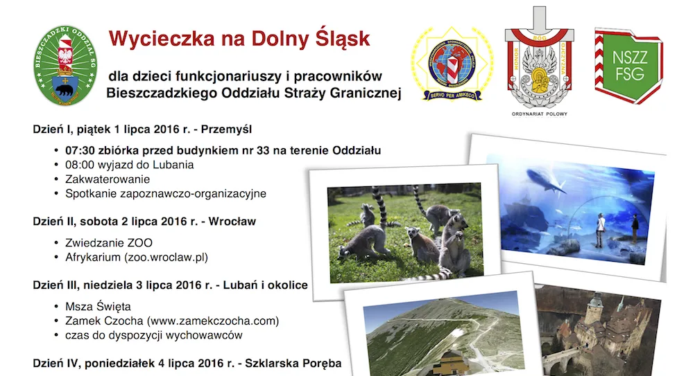 Wycieczka dla dzieci na Dolny Śląsk