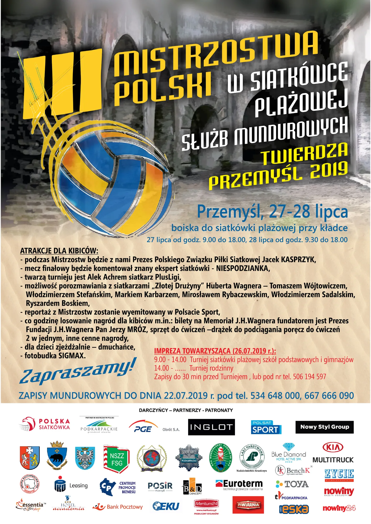 III Mistrzostwa Polski w siatkówce plażowej służb mundurowych – TWIERDZA PRZEMYŚL 2019