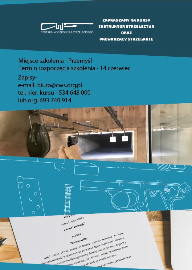 Zapraszamy na kursy instruktora strzelectwa i prowadzący strzelanie