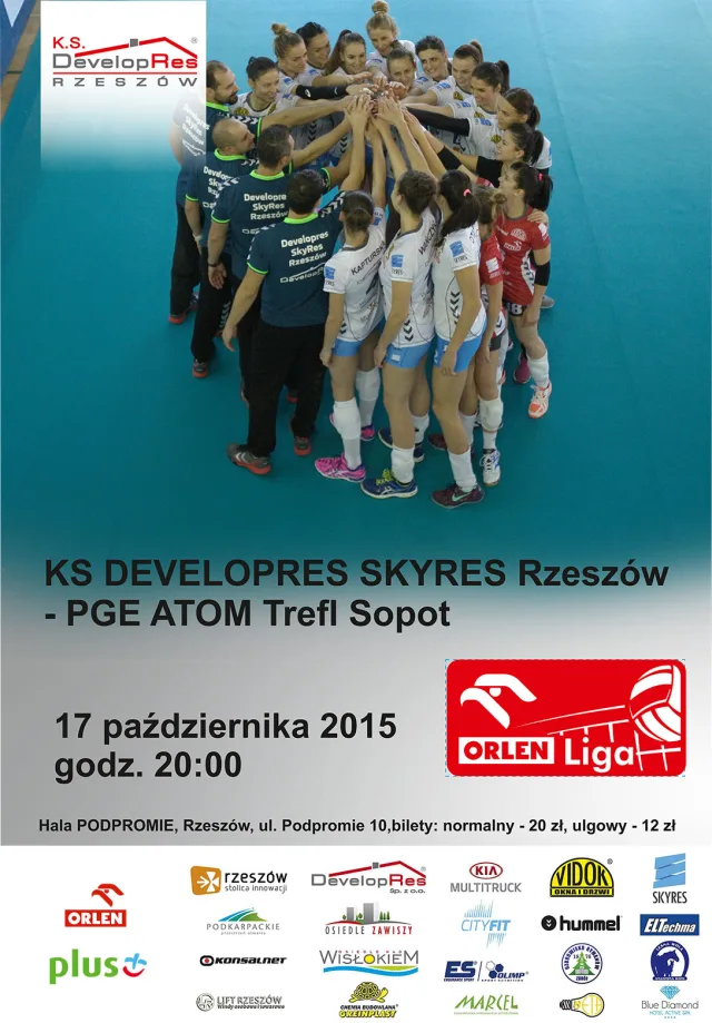 Zapraszamy na mecz Developres Rzeszów – Trefl Sopot