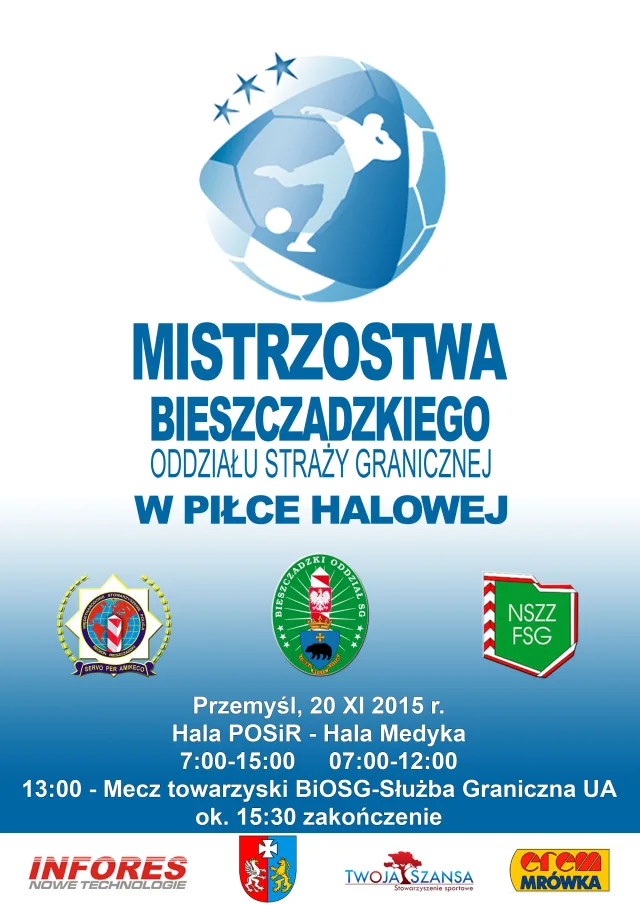 Zapraszamy na Mistrzostwa Bieszczadzkiego Oddziału SG w piłce halowej