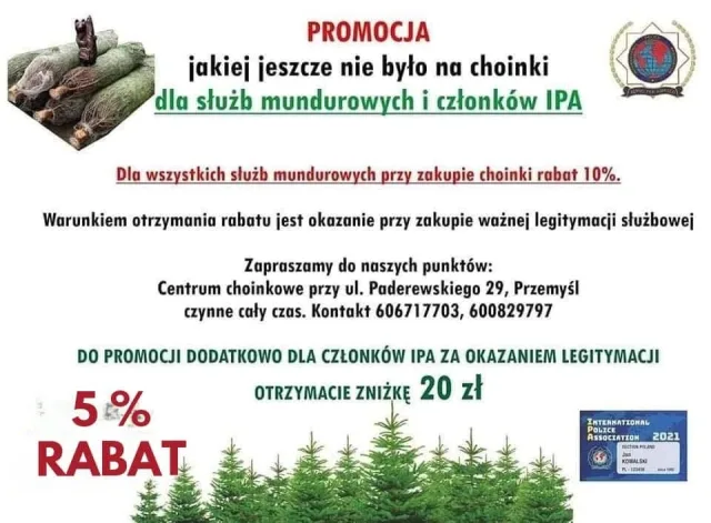 Promocja na zakup choinki
